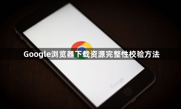 Google浏览器下载资源完整性校验方法1