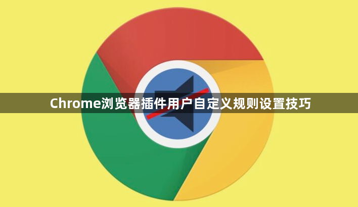 Chrome浏览器插件用户自定义规则设置技巧1