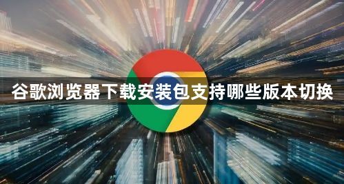 谷歌浏览器下载安装包支持哪些版本切换1