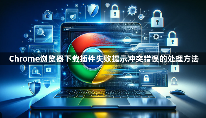 Chrome浏览器下载插件失败提示冲突错误的处理方法1
