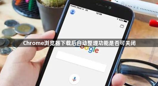 Chrome浏览器下载后自动整理功能是否可关闭1