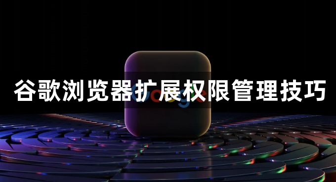 谷歌浏览器扩展权限管理技巧1