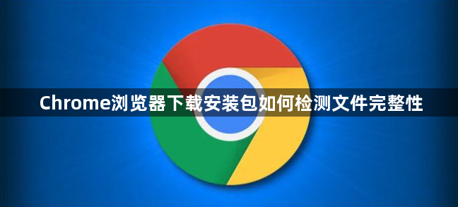 Chrome浏览器下载安装包如何检测文件完整性1