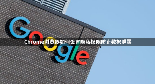 Chrome浏览器如何设置隐私权限防止数据泄露1