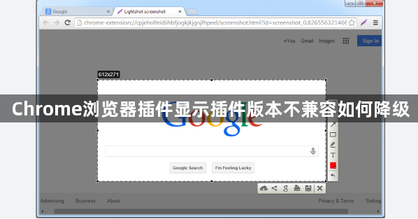 Chrome浏览器插件显示插件版本不兼容如何降级1