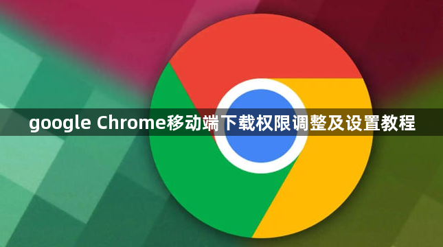 google Chrome移动端下载权限调整及设置教程1