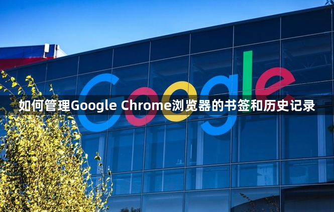 如何管理Google Chrome浏览器的书签和历史记录1