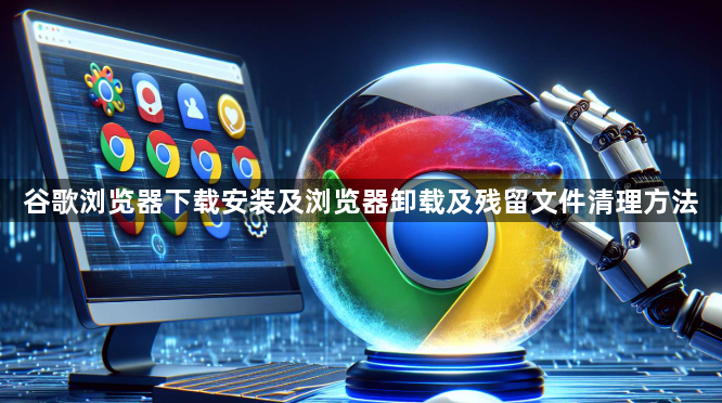 谷歌浏览器下载安装及浏览器卸载及残留文件清理方法1