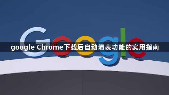 google Chrome下载后自动填表功能的实用指南1
