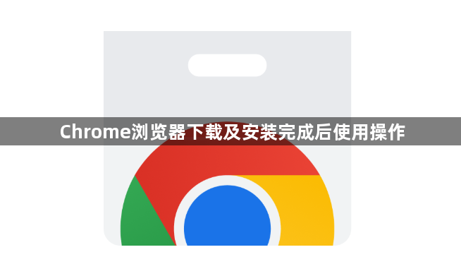 Chrome浏览器下载及安装完成后使用操作1