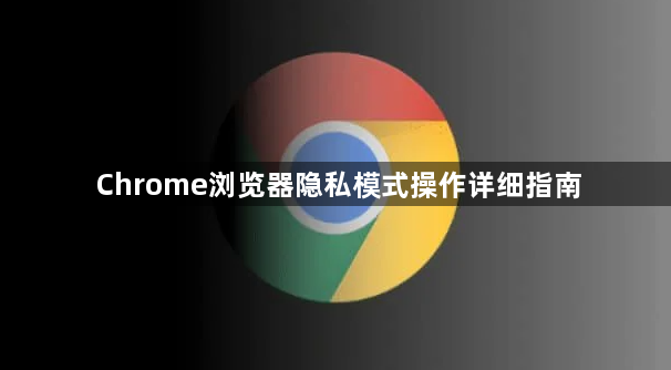 Chrome浏览器隐私模式操作详细指南1