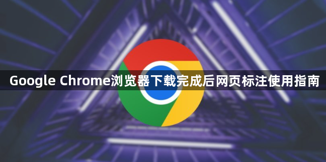 Google Chrome浏览器下载完成后网页标注使用指南1