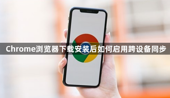 Chrome浏览器下载安装后如何启用跨设备同步1