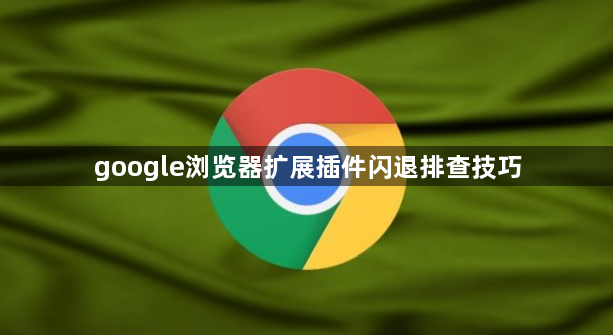 google浏览器扩展插件闪退排查技巧1