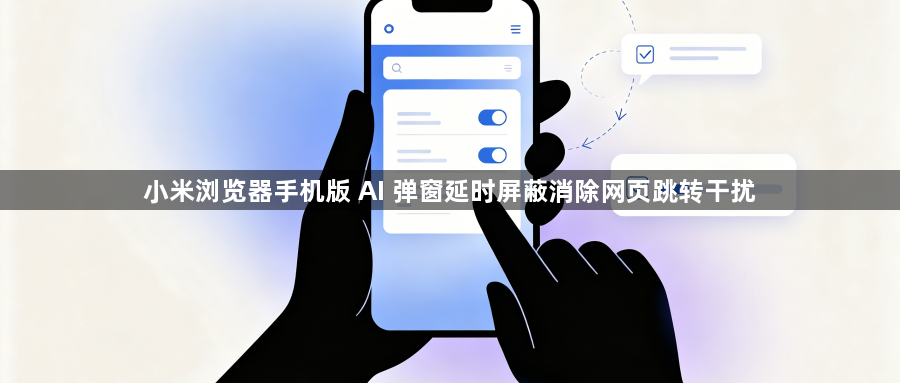 小米浏览器手机版 AI 弹窗延时屏蔽消除网页跳转干扰1