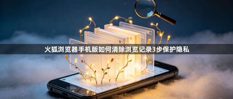 火狐浏览器手机版如何清除浏览记录3步保护隐私1