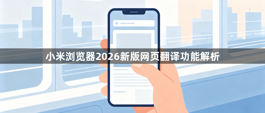 小米浏览器2026新版网页翻译功能解析1