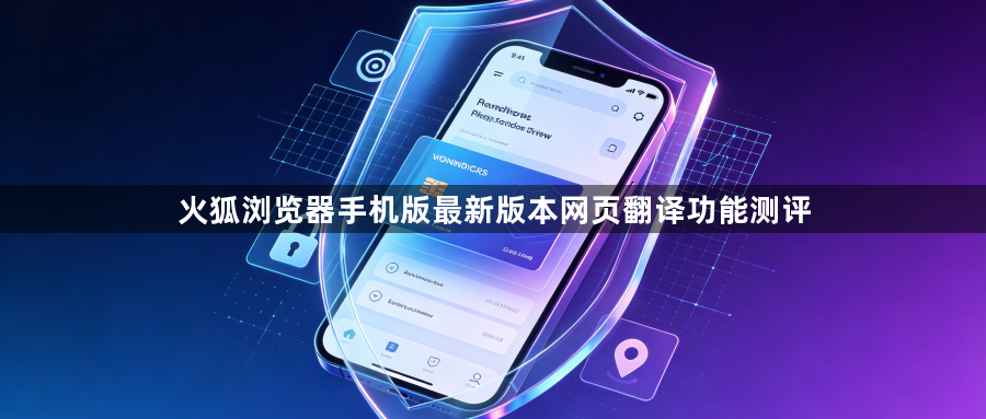 火狐浏览器手机版最新版本网页翻译功能测评1