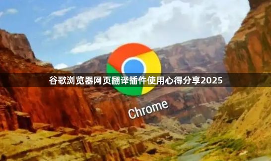 谷歌浏览器网页翻译插件使用心得分享20251