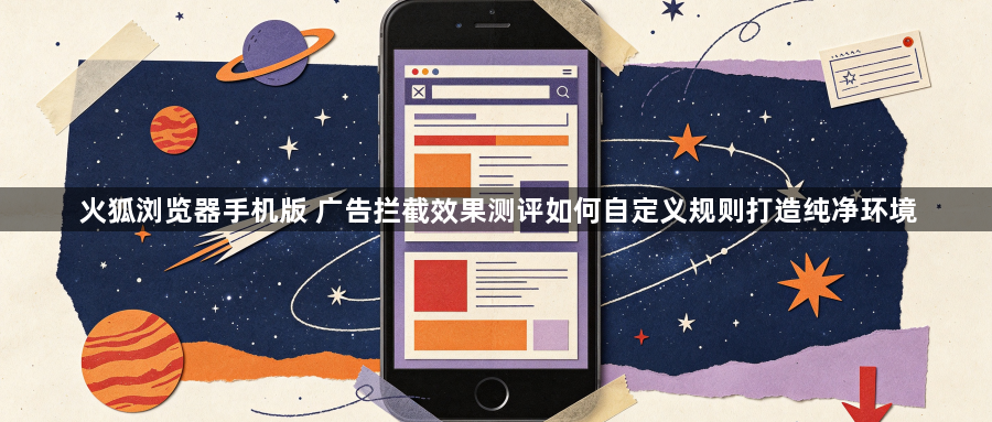 火狐浏览器手机版 广告拦截效果测评如何自定义规则打造纯净环境1