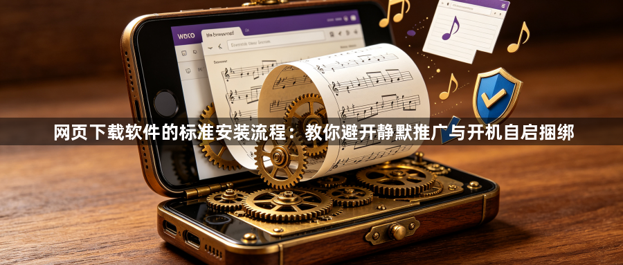 网页下载软件的标准安装流程:教你避开静默推广与开机自启捆绑1