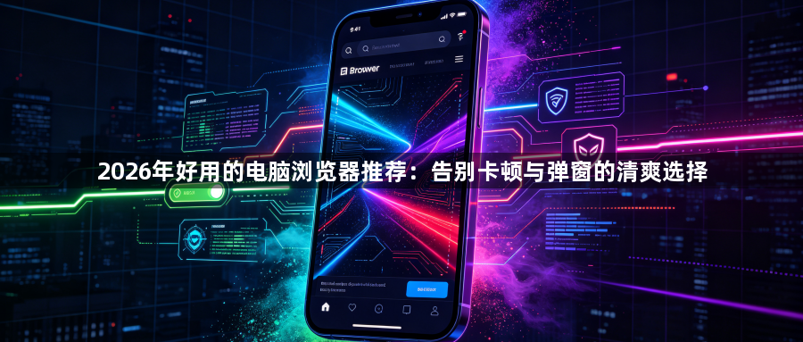 2026年好用的电脑浏览器推荐：告别卡顿与弹窗的清爽选择1