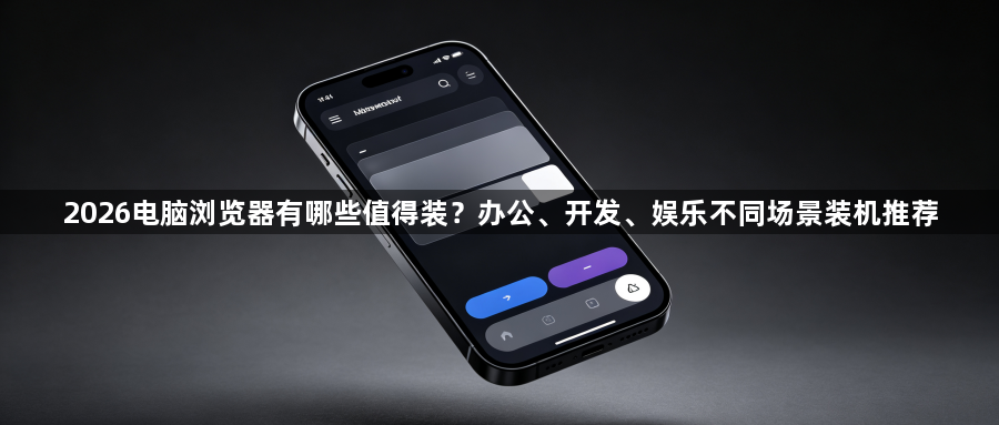 2026电脑浏览器有哪些值得装？办公、开发、娱乐不同场景装机推荐1