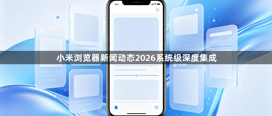 小米浏览器新闻动态2026系统级深度集成1