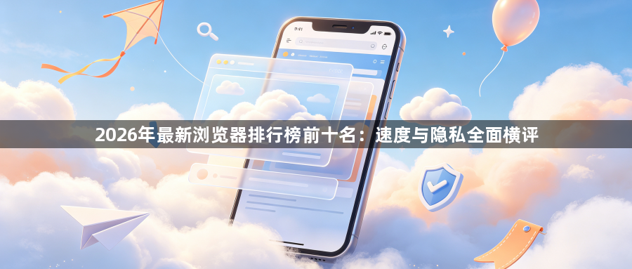 2026年最新浏览器排行榜前十名：速度与隐私全面横评1