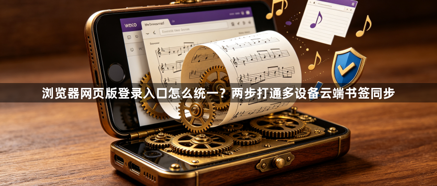 浏览器网页版登录入口怎么统一？两步打通多设备云端书签同步1