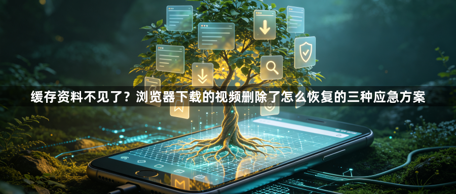 缓存资料不见了？浏览器下载的视频删除了怎么恢复的三种应急方案1