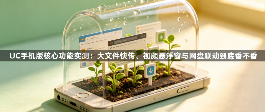 UC手机版核心功能实测：大文件快传、视频悬浮窗与网盘联动到底香不香1