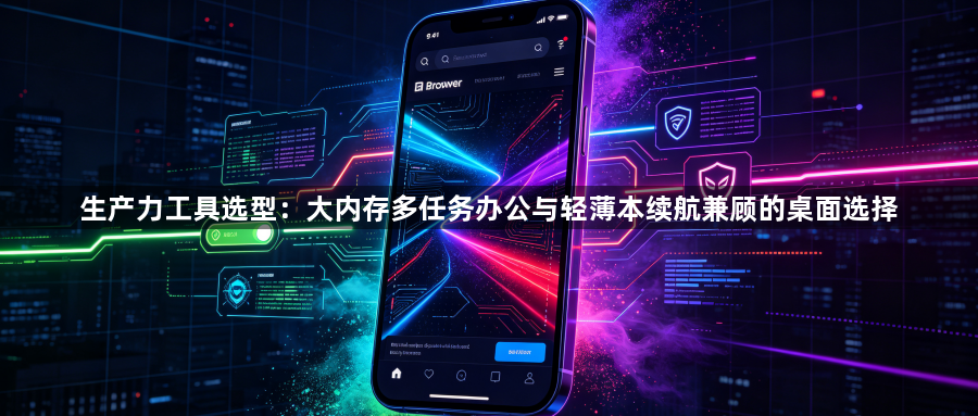 生产力工具选型:大内存多任务办公与轻薄本续航兼顾的桌面选择1