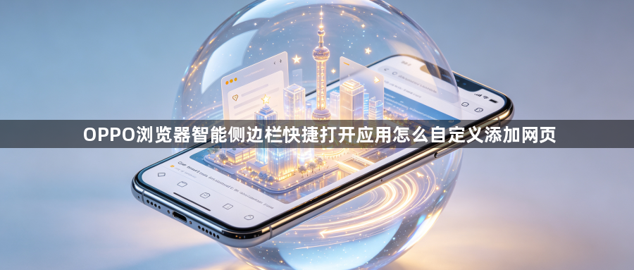 OPPO浏览器智能侧边栏快捷打开应用怎么自定义添加网页1