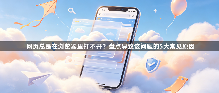 网页总是在浏览器里打不开？盘点导致该问题的5大常见原因1