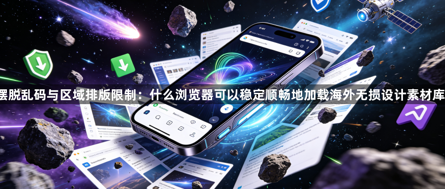 摆脱乱码与区域排版限制：什么浏览器可以稳定顺畅地加载海外无损设计素材库？1