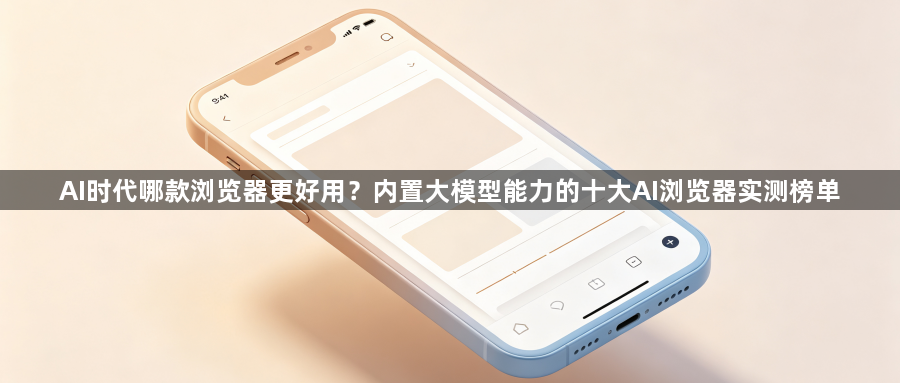 AI时代哪款浏览器更好用？内置大模型能力的十大AI浏览器实测榜单1
