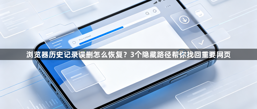 浏览器历史记录误删怎么恢复?3个隐藏路径帮你找回重要网页1